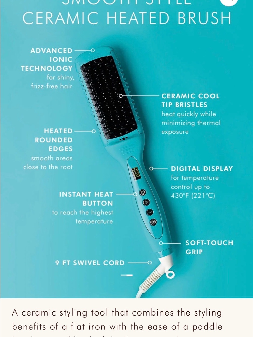 Morrocanoil Ceramic heating brush & Morrocanoil restorative hair mask NEW
